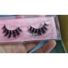 Wholesale full strip mink lashes fluffy mink eyelashes custom packaging box own logo brand lashes